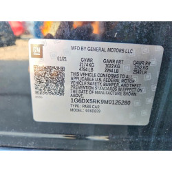 2021 CADILLAC CT5 1G6DX5RK9M0125280 42018146