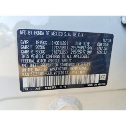 2020 HONDA HR-V 3CZRU5H33LM703613 73282575