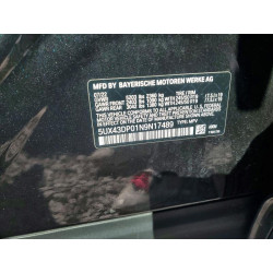 2022 BMW X3 5UX43DP01N9N17489 76574515