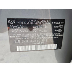 2020 HYUNDAI SONATA 5NPEH4J20LH052998 47731506