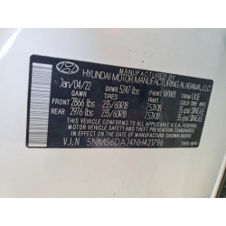 2022 HYUNDAI SANTA FE 5NMS6DAJ4NH421796 46666206