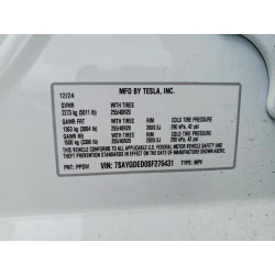 2025 TESLA MODEL Y 7SAYGDED0SF276431 77735985