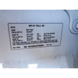 2023 TESLA MODEL Y 7SAYGDEE5PF866981 74276795