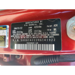 2022 KIA K5 5XXG14J22NG141922 78729755