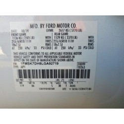 2020 FORD EXPLORER 1FMSK7DH8LGA92719 79107085