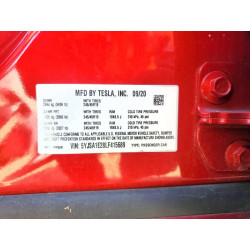 2020 TESLA MODEL S 5YJSA1E28LF415689 75182805