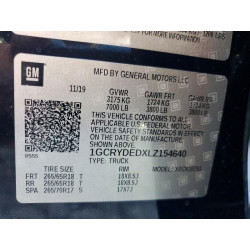 2020 CHEVROLET SILVERADO 1GCRYDEDXLZ154640 47800656