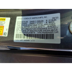 2020 HONDA ACCORD 1HGCV1F31LA148714 76961475