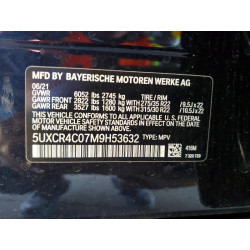 2021 BMW X5 5UXCR4C07M9H53632 79114275