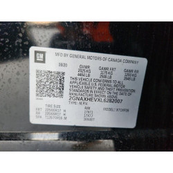 2020 CHEVROLET EQUINOX 2GNAXHEVXL6282007 45757846