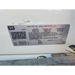 2021 CHEVROLET TAHOE 1GNSKLED2MR359486 47053096