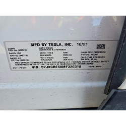 2021 TESLA MODEL X 5YJXCBE58MF326318 73670885