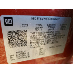 2024 CHEVROLET TRAX 1RS KL77LGE23RC185176 72968795