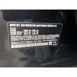 2022 BMW 8 SERIES WBAGV2C06NCJ91224 50970105