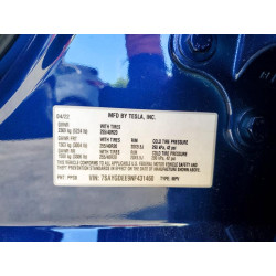 2022 TESLA MODEL Y 7SAYGDEE9NF431460 79784345