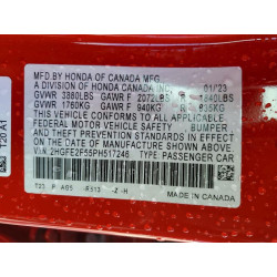 2023 HONDA CIVIC SPO 2HGFE2F55PH517246 45490356