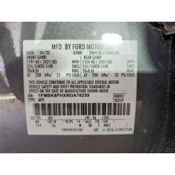 2022 FORD EXPLORER 1FMSK8FHXNGA78259 48799126