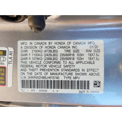 2020 HONDA CRV 2HKRW2H88LH615740 74787485