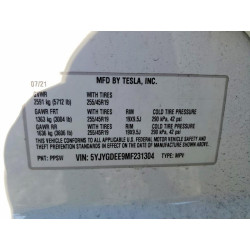 2021 TESLA MODEL Y 5YJYGDEE9MF231304 46344626