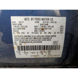 2020 FORD EXPLORER 1FMSK8DH4LGA39649 77412275