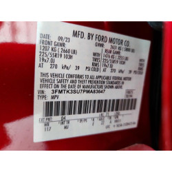 2023 FORD MUSTANG 3FMTK3SU7PMA83647 78880545