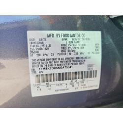 2022 FORD EXPLORER 1FMSK7DH5NGA75041 47396326