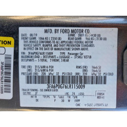 2020 FORD FUSION 3FA6P0G76LR115009 48816526