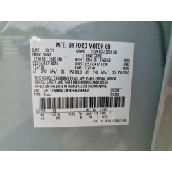 2022 FORD MAVERICK 3FTTW8E30NRA09849 50052786