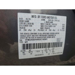 2025 FORD EXPLORER A 1FMUK8DH9SGC16591 48620726