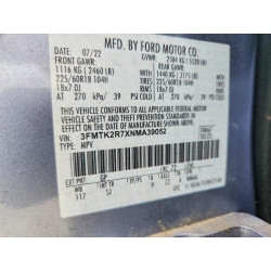 2022 FORD MUSTANG 3FMTK2R7XNMA39052 48621176