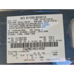 2022 FORD MUSTANG 1FA6P8CF4N5149287 79363275