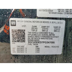 2023 CHEVROLET SILVERADO 3GCUDDED7PG347095 50798196