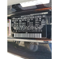 2020 KIA SORENTO 5XYPKDA55LG688389 49822886