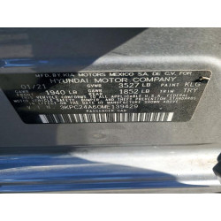 2021 HYUNDAI ACCENT 3KPC24A60ME139429 50640576