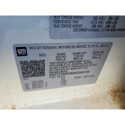 2021 CHEVROLET ALL Models 3GCUYAEF8MG359725 55312806