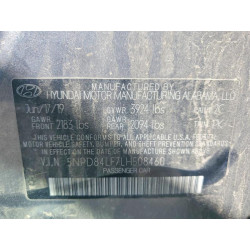 2020 HYUNDAI ELANTRA VA 5NPD84LF7LH508460 48691296