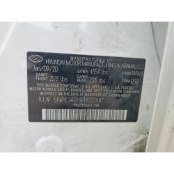 2020 HYUNDAI SONATA 5NPEJ4J23LH022687 52020446