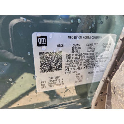 2026 CHEVROLET TRAX KL77LHEPXTC127266 53142926