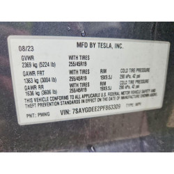 2023 TESLA MODEL Y 7SAYGDEE2PF863309 47754066