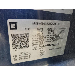 2021 CHEVROLET ALL Models 1GCUYDED2MZ243310 46742446