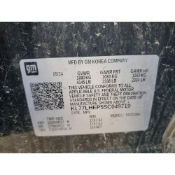 2025 CHEVROLET TRAX KL77LHEP5SC049719 49404026
