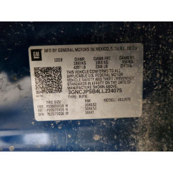 2020 CHEVROLET TRAX 3GNCJPSB4LL234075 76580625