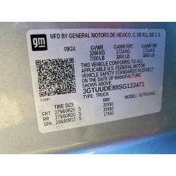 2025 GMC SIERRA 3GTUUDE88SG133471 79238275