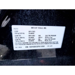2023 TESLA MODEL Y 7SAYGDEE0PA118961 50180646