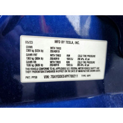 2023 TESLA MODEL Y 7SAYGDEE4PF788211 52292476