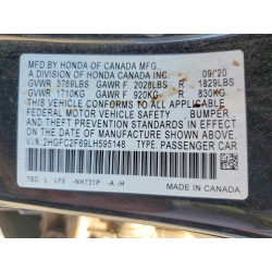 2020 HONDA CIVIC 2HGFC2F69LH595148 54173916