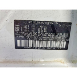2022 SUBARU IMPREZA 4S3GTAB61N3712648 56618076