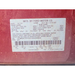 2020 FORD EXPLORER 1FMSK7FH3LGA26804 57662826