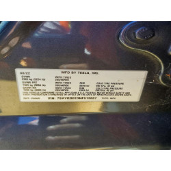 2022 TESLA MODEL Y 7SAYGDEE3NF519887 57164716
