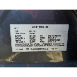 2023 TESLA MODEL Y 7SAYGDEE8PF966878 60227136